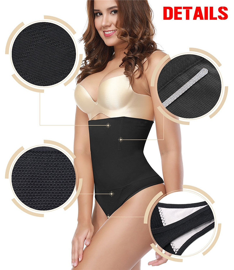 Damen Po-Hebe-Shaper schlankmachender Bauchweg-Slip Hochzeitskleid-Tanga Body Shaper High Waist Trainer Sexy Tanga Höschen