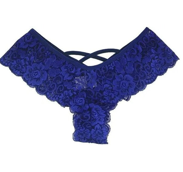 4er-Pack Damen Sexy Spitze Unterwäsche Dessous Höschen G-String Tanga Übergröße