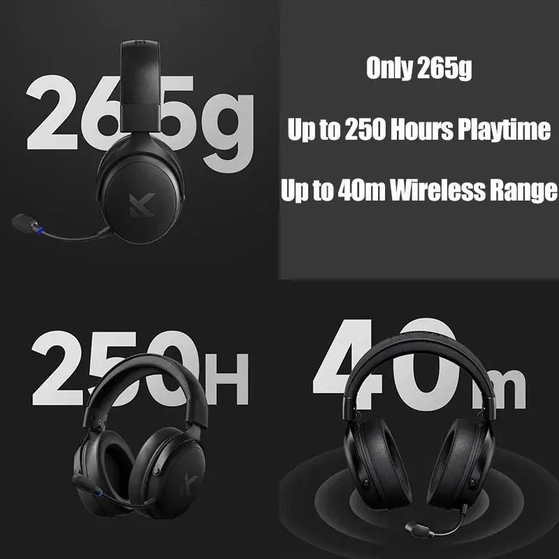 Professionelles kabelloses 7.1 Gaming-Headset - TOPSPEED, 4 Modi, KI-Mikrofon