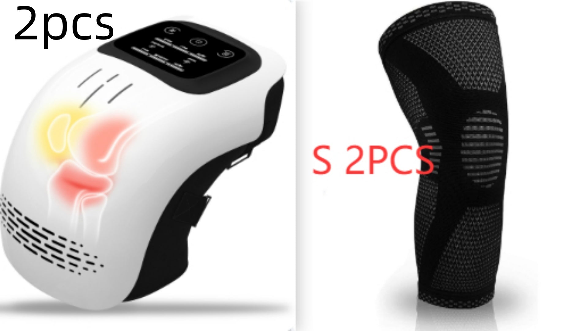 Intelligentes Knie-Massagegerät für den Heimgebrauch, elektrisch, intelligent, knetend, wärmend, wiederaufladbar, zur Schmerzlinderung, Infrarot-Laser-Vibrations-Knie-Massagegerät