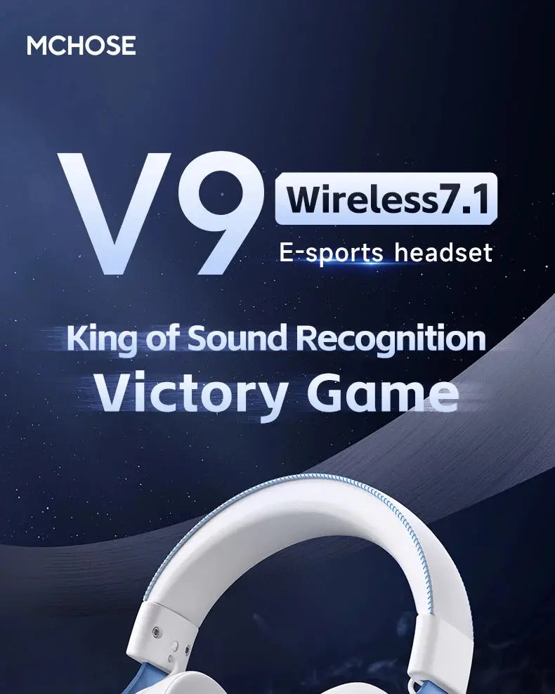 Professionelles kabelloses 7.1 Gaming-Headset - TOPSPEED, 4 Modi, KI-Mikrofon