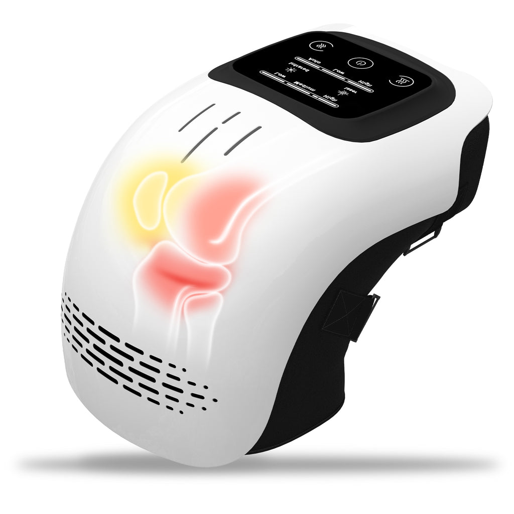 Intelligentes Knie-Massagegerät für den Heimgebrauch, elektrisch, intelligent, knetend, wärmend, wiederaufladbar, zur Schmerzlinderung, Infrarot-Laser-Vibrations-Knie-Massagegerät