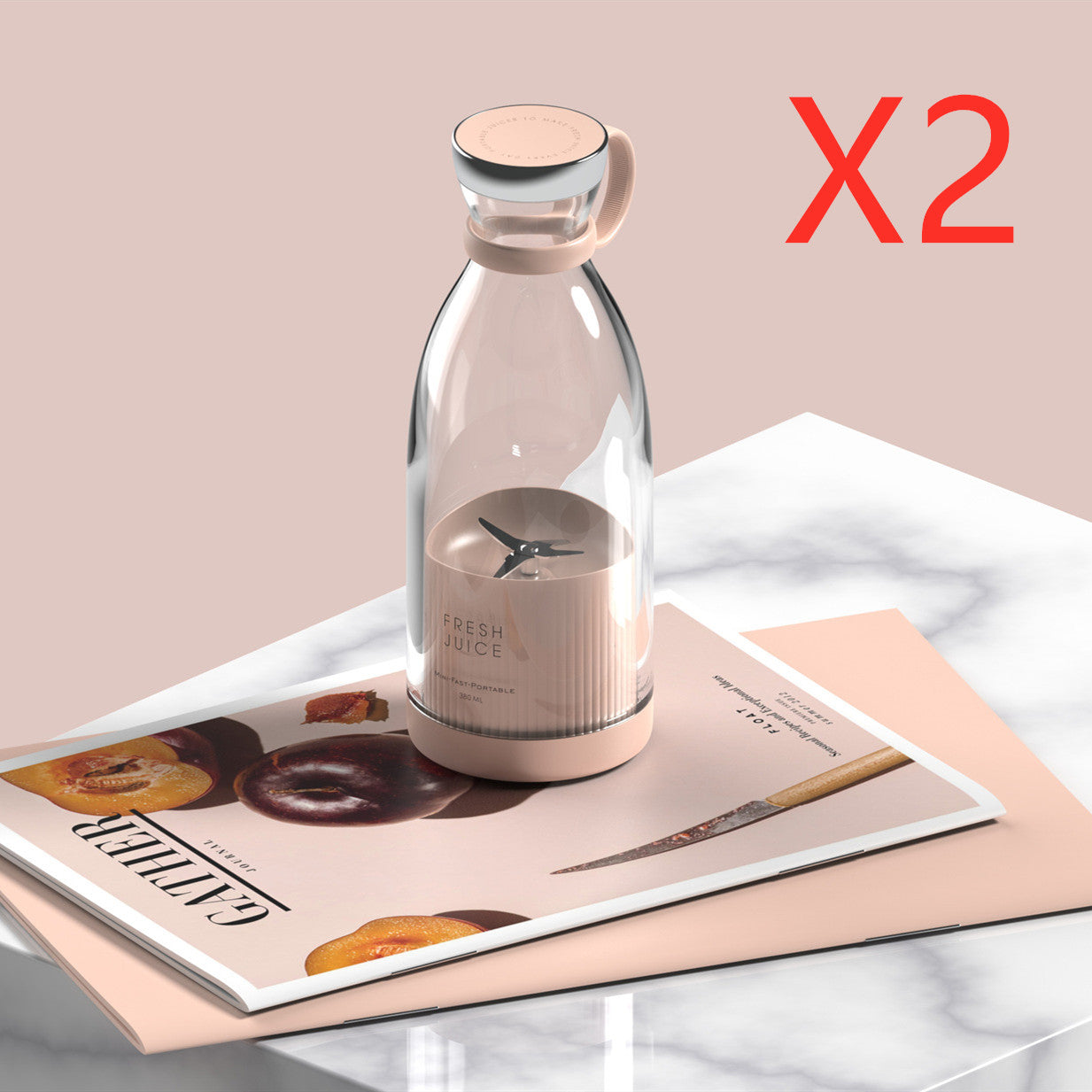 350ML Elektrischer Entsafter Mixer USB Wiederaufladbare Maschine Tragbarer Mixer Maker Becher Küchenwerkzeug-Kit