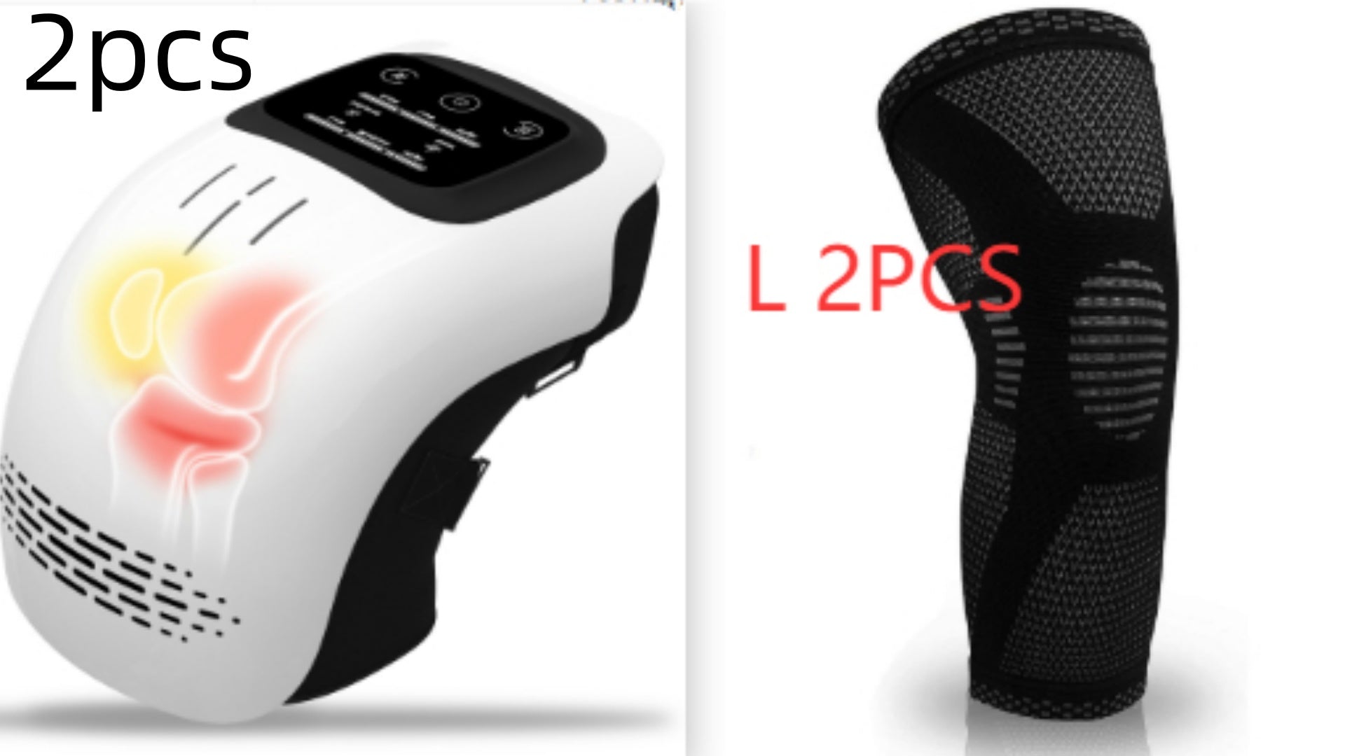 Intelligentes Knie-Massagegerät für den Heimgebrauch, elektrisch, intelligent, knetend, wärmend, wiederaufladbar, zur Schmerzlinderung, Infrarot-Laser-Vibrations-Knie-Massagegerät