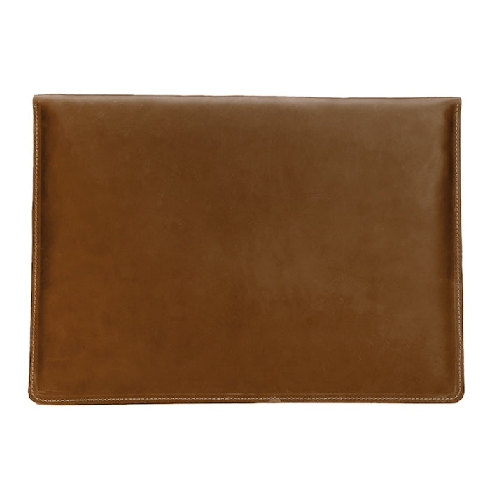 Sac universel en cuir véritable pour ordinateur portable et tablette, pour Macbook, Samsung, Lenovo, Sony, DELL Alienware, CHUWI, ASUS, HP de 13,3 pouces et moins (jaune)