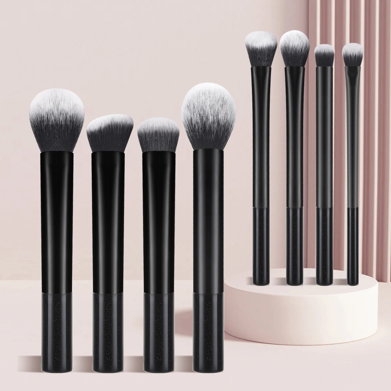 8tlg. Make-up Pinsel-Set, weiche, synthetische Haare, Make-up Pinsel für Foundation, Rouge, Lidschatten, Kosmetik-Make-up-Tools