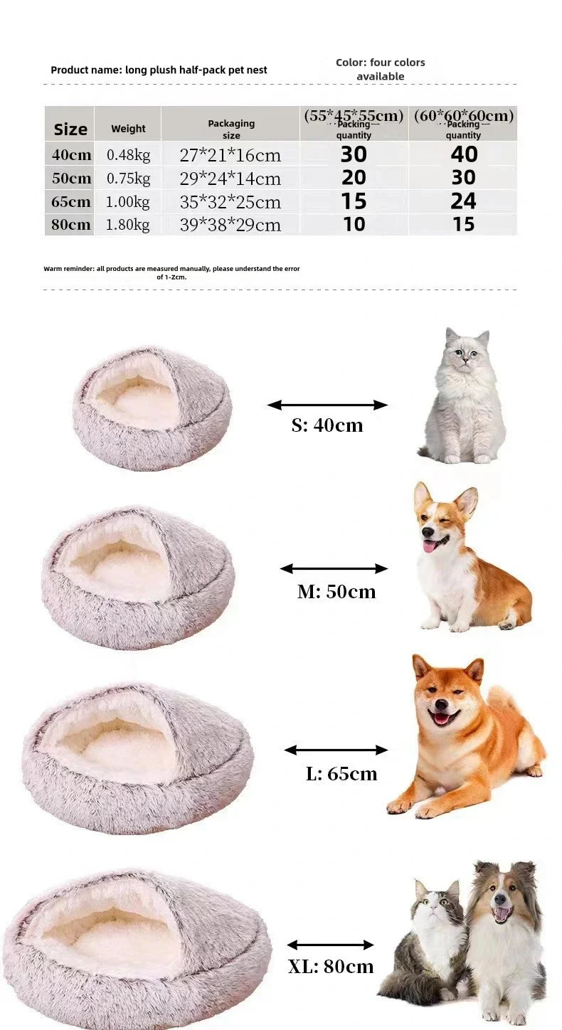🐾 Beruhigendes Plüsch-Hundebett – Schenken Sie Ihrem Hund den tiefen, erholsamen Schlaf, den er verdient