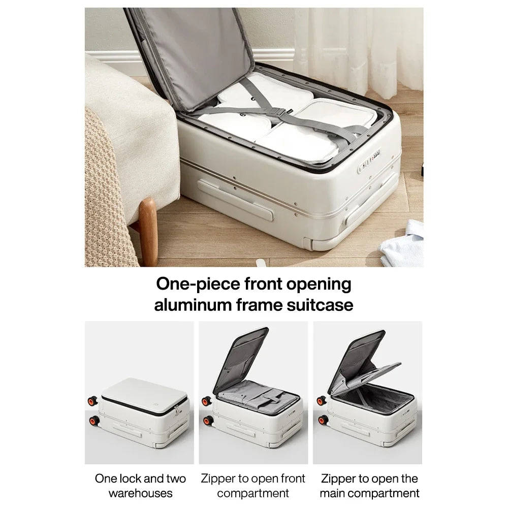 Premium Hartschalen-Handgepäck mit vorderem Laptopfach