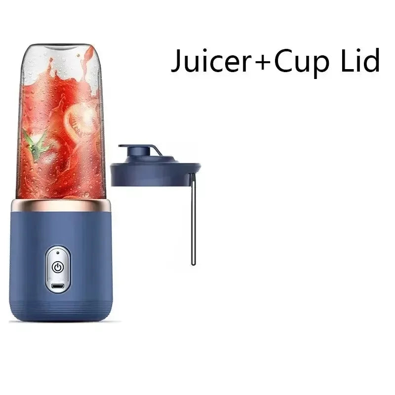 6 Farben 400ml Tragbarer USB Mixer Elektrischer Reise-Entsafterbecher für Smoothies Milchshakes Küchen-Mini-Mixer-Werkzeug