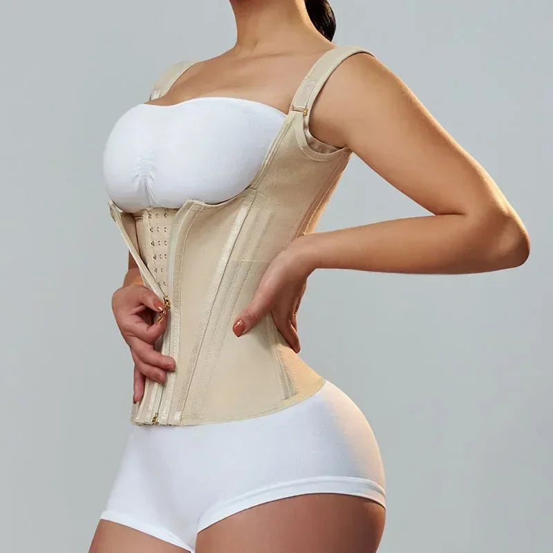 Body Shaper Adjustable Double Compression Waist Trainer
