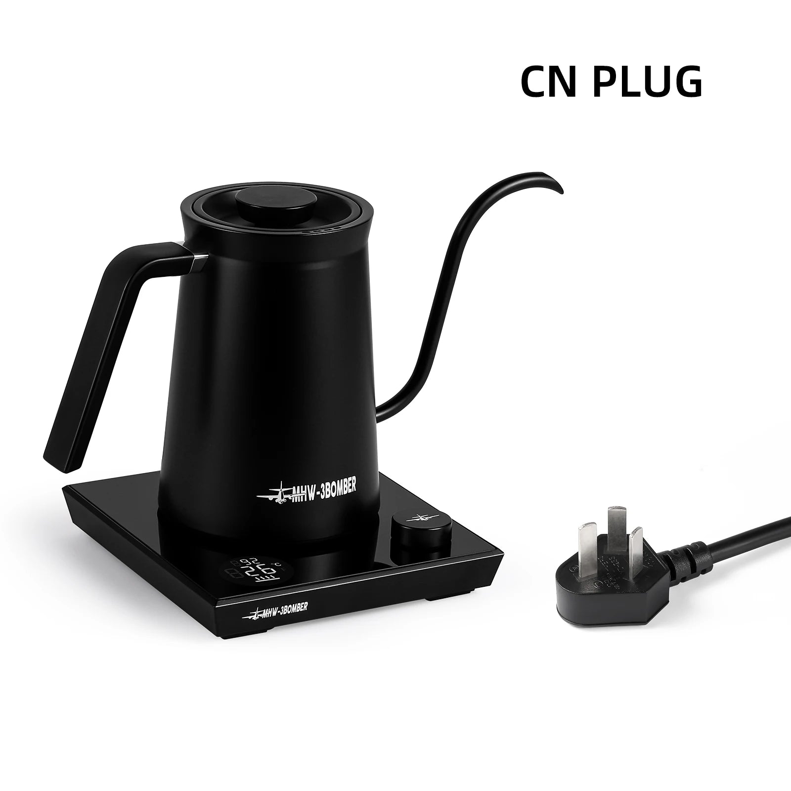MHW-3BOMBER Intelligenter elektrischer Kaffeekessel Präzise Temperaturregelung Schwanenhalskessel Pour Over Kaffee Home Barista Zubehör