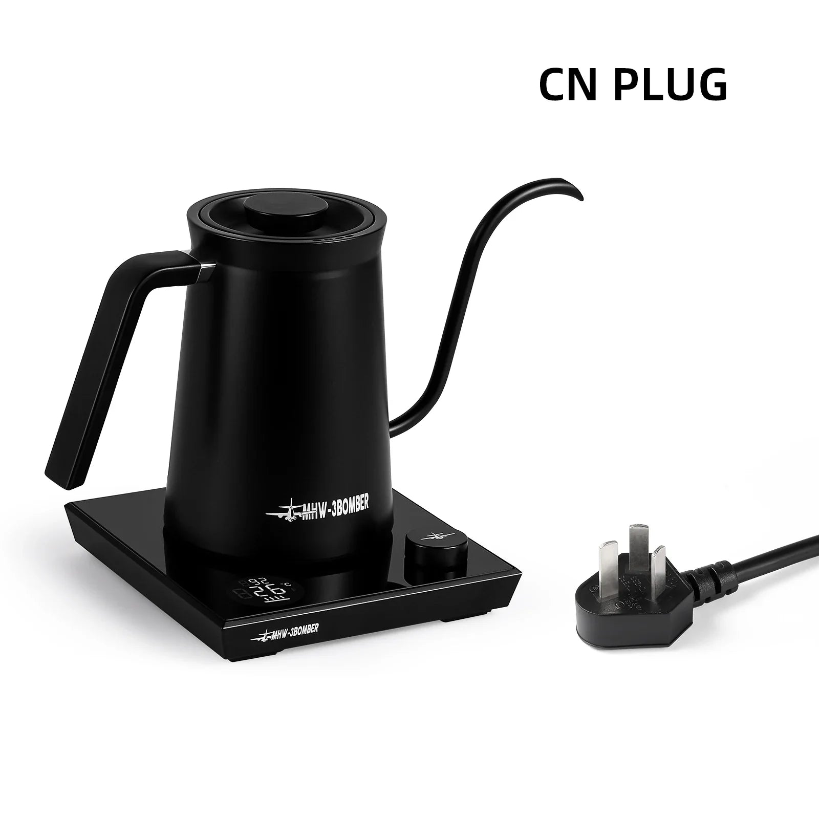 MHW-3BOMBER Intelligenter elektrischer Kaffeekessel Präzise Temperaturregelung Schwanenhalskessel Pour Over Kaffee Home Barista Zubehör