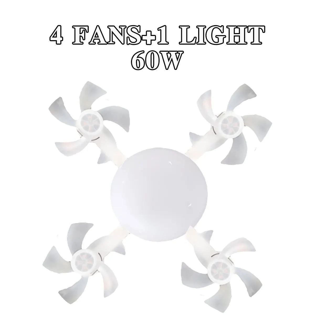 Drohnen-Deckenventilator mit Beleuchtung 💡 – Moderner LED-Deckenventilator mit 3/4 Flügeln
