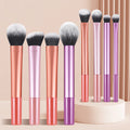 Kit de 8 pinceaux de maquillage, poils synthétiques doux, pour fond de teint, blush, fard à paupières, outils cosmétiques
