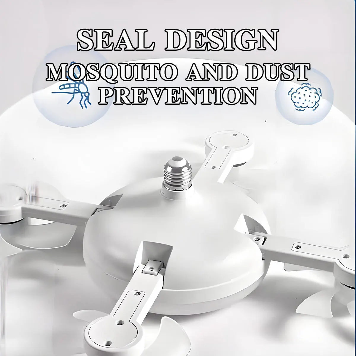 Drohnen-Deckenventilator mit Beleuchtung 💡 – Moderner LED-Deckenventilator mit 3/4 Flügeln