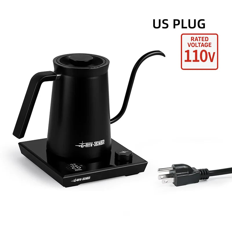 MHW-3BOMBER Intelligenter elektrischer Kaffeekessel Präzise Temperaturregelung Schwanenhalskessel Pour Over Kaffee Home Barista Zubehör