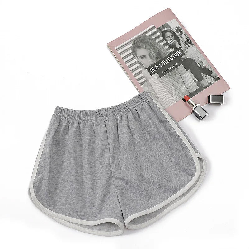 Damen Yoga Shorts Sommer Oberbekleidung mittelhohe Freizeithose lockere gerade Hose Damen stilvolle dünne atmungsaktive weite Bein Gym Shorts