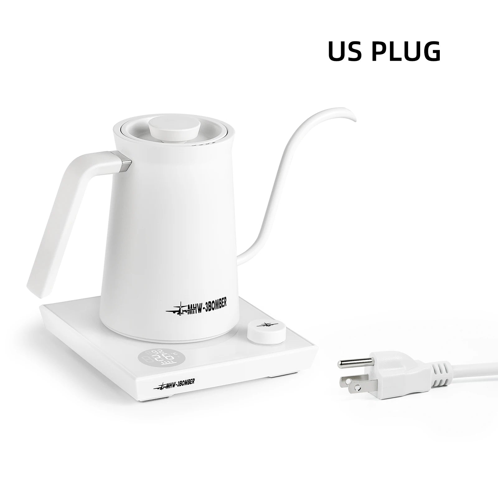 MHW-3BOMBER Intelligenter elektrischer Kaffeekessel Präzise Temperaturregelung Schwanenhalskessel Pour Over Kaffee Home Barista Zubehör