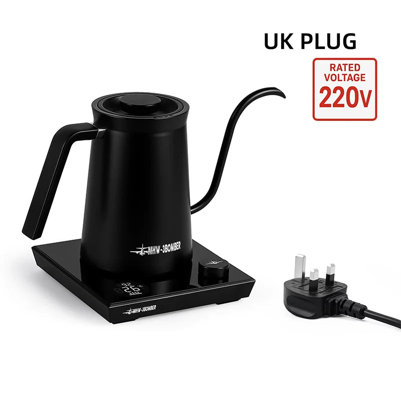 MHW-3BOMBER Intelligenter elektrischer Kaffeekessel Präzise Temperaturregelung Schwanenhalskessel Pour Over Kaffee Home Barista Zubehör