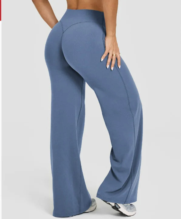 Pantalon de yoga droit taille haute pour femmes