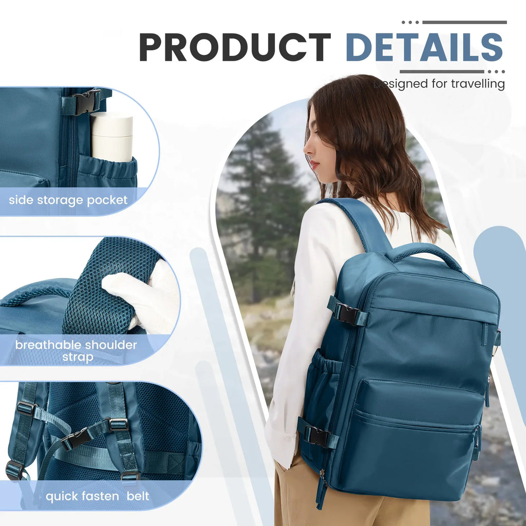 Sac à dos de voyage à compression sous vide – Cabine extensible, 20-35L