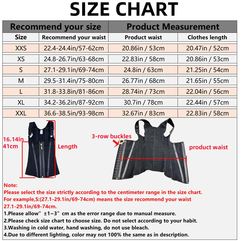 Body Shaper Adjustable Double Compression Waist Trainer