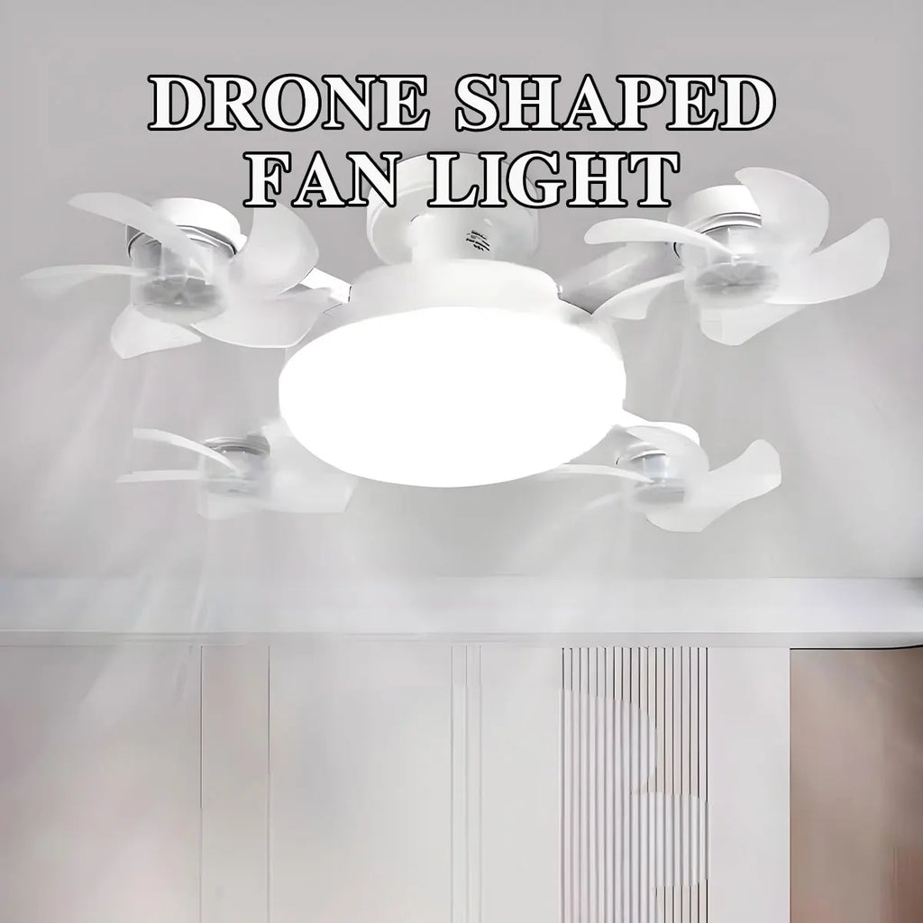 Drohnen-Deckenventilator mit Beleuchtung 💡 – Moderner LED-Deckenventilator mit 3/4 Flügeln