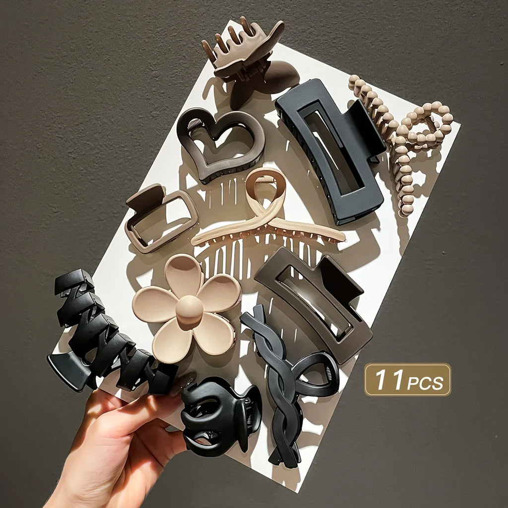 Lot de 11 barrettes givrées