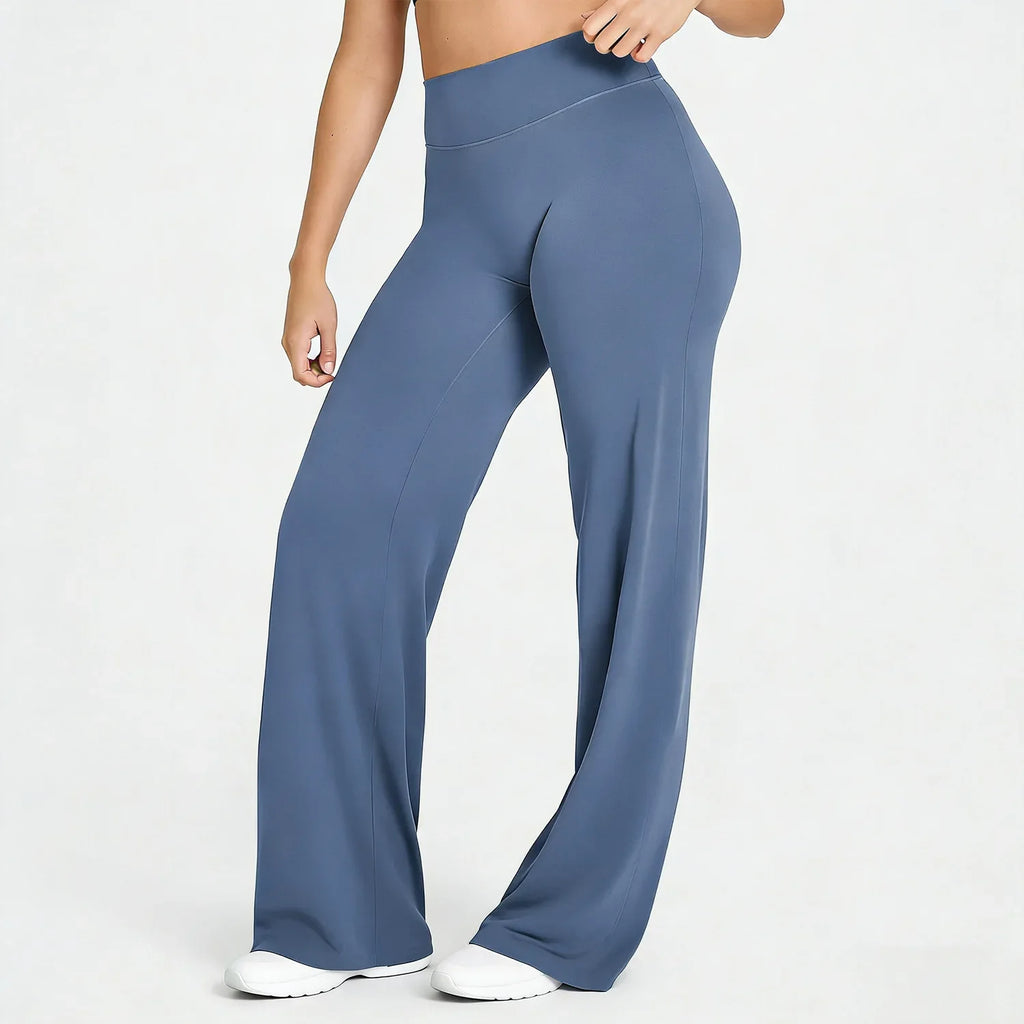 Pantalon de yoga droit taille haute pour femmes