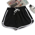 Damen Yoga Shorts Sommer Oberbekleidung mittelhohe Freizeithose lockere gerade Hose Damen stilvolle dünne atmungsaktive weite Bein Gym Shorts