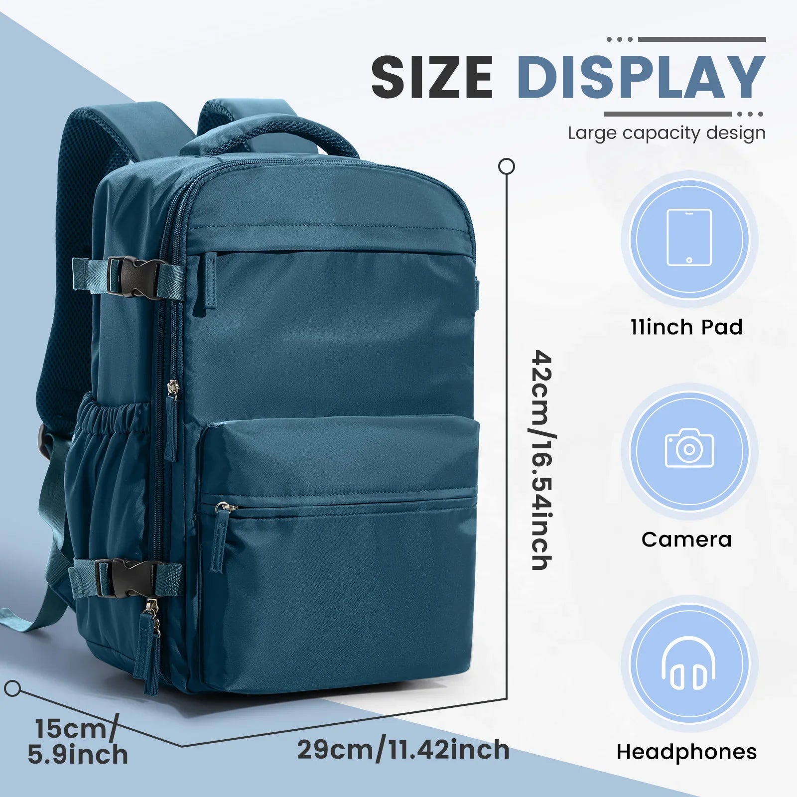 Sac à dos de voyage à compression sous vide – Cabine extensible, 20-35L