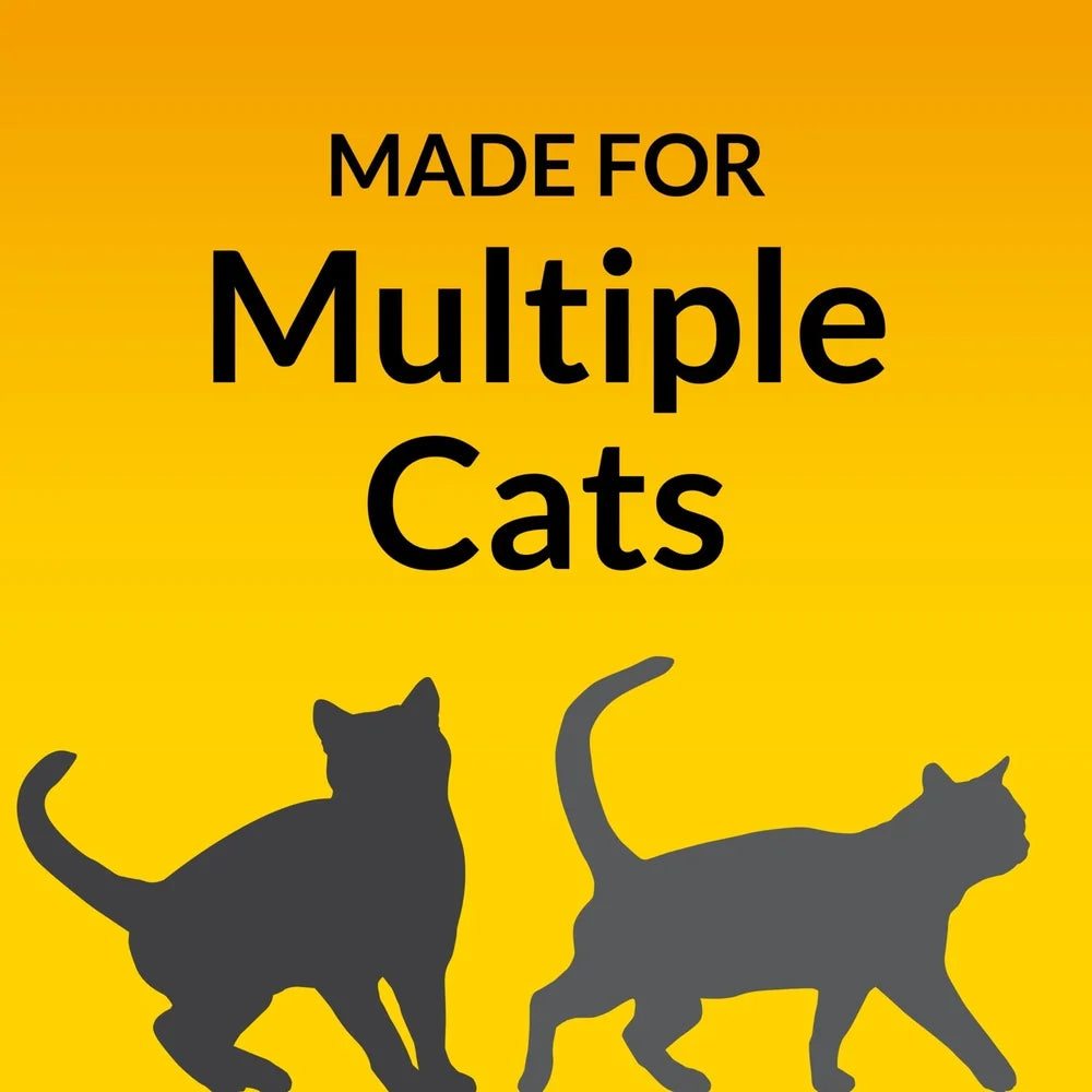 Multi-Katzen-Katzenstreu ohne Klumpenbildung 48 Pfund Geruchskontrolle Staubarmes Tonstreu 24/7 Leistung Feuchtigkeitsaufnahme Frischer Duft