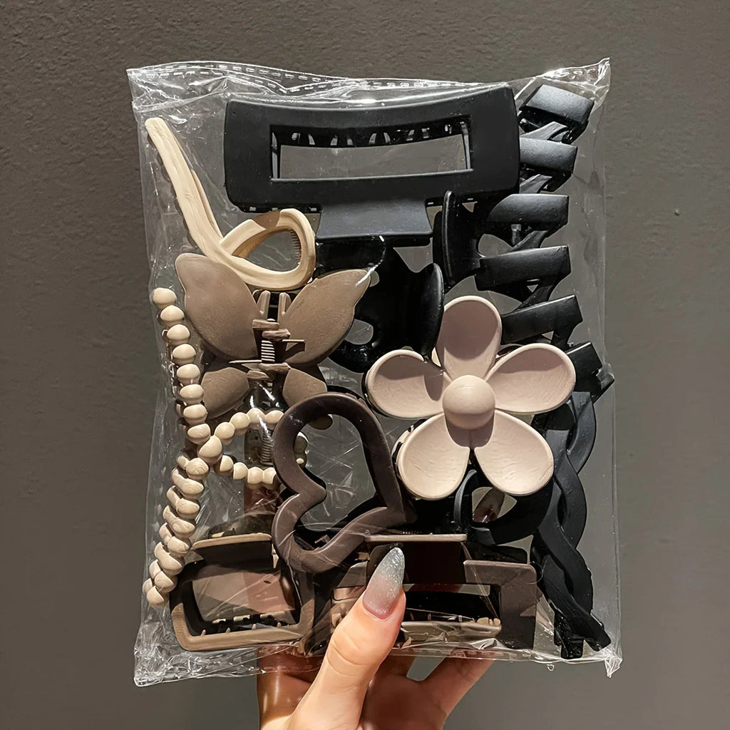 Lot de 11 barrettes givrées