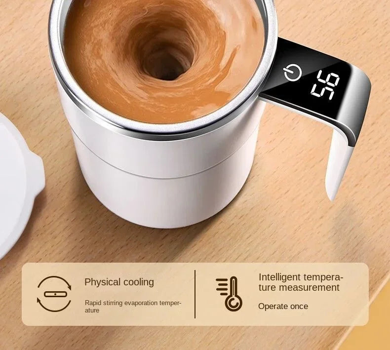 Elektrischer selbstrührender Kaffeebecher 380ML USB wiederaufladbar