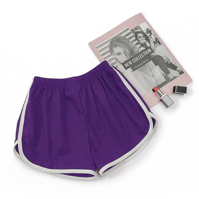 Damen Yoga Shorts Sommer Oberbekleidung mittelhohe Freizeithose lockere gerade Hose Damen stilvolle dünne atmungsaktive weite Bein Gym Shorts