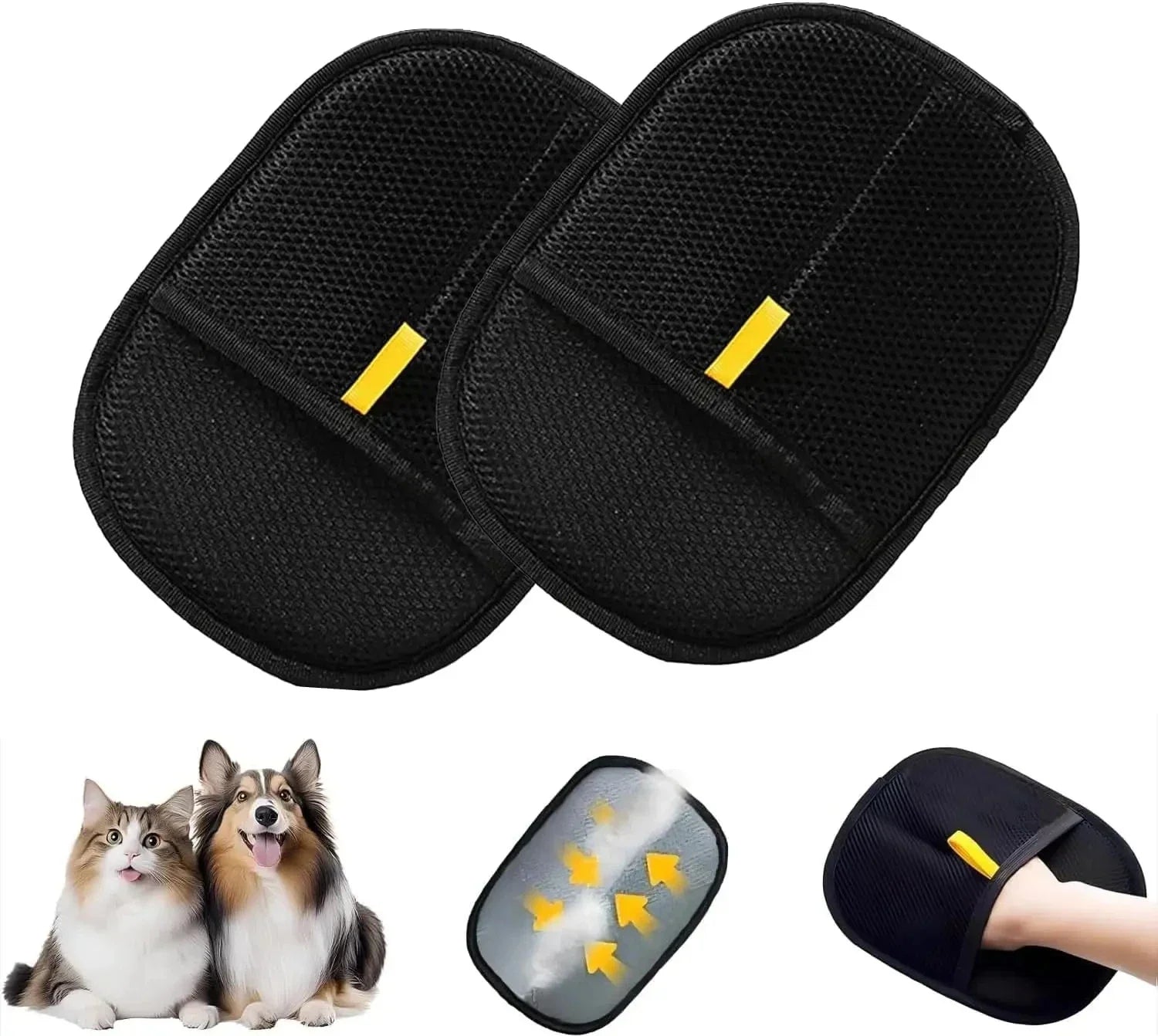 Deshedding Glove For Dogs Cats Rabbits Pet Hair Remover Mitt