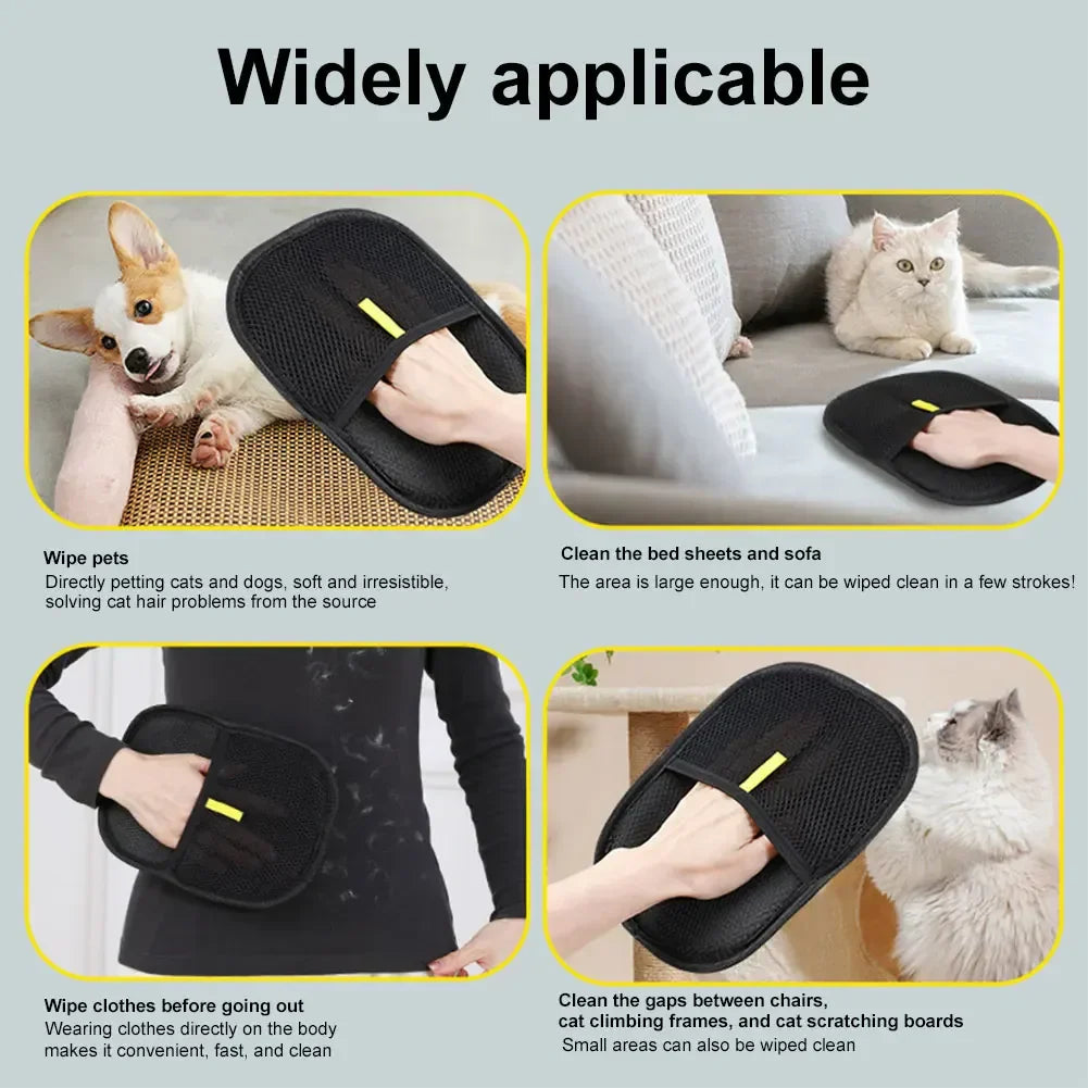 Deshedding Glove For Dogs Cats Rabbits Pet Hair Remover Mitt