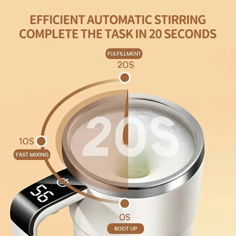 Elektrischer selbstrührender Kaffeebecher 380ML USB wiederaufladbar