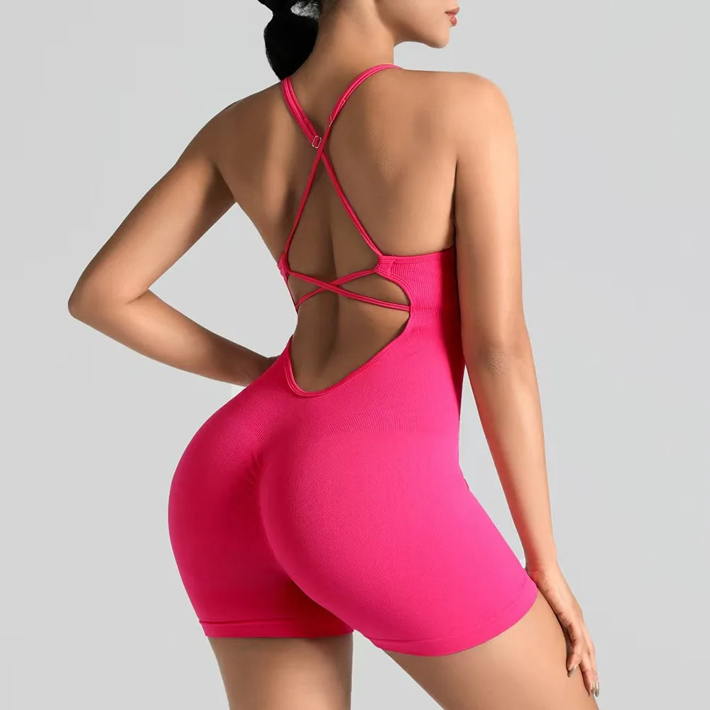 Damen Yoga Sets Jumpsuits Activewear Fitnessbekleidung Trainingskleidung