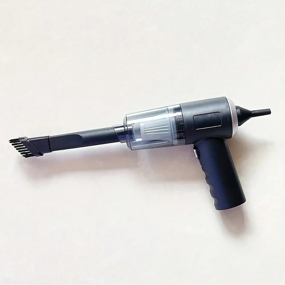 120W Hochleistungs-Kabelloser Autostaubsauger - Tragbarer Handstaubsauger für Zuhause & Auto | 2-in-1 Dual-Use Tiefenreinigungsmaschine, Schwarz