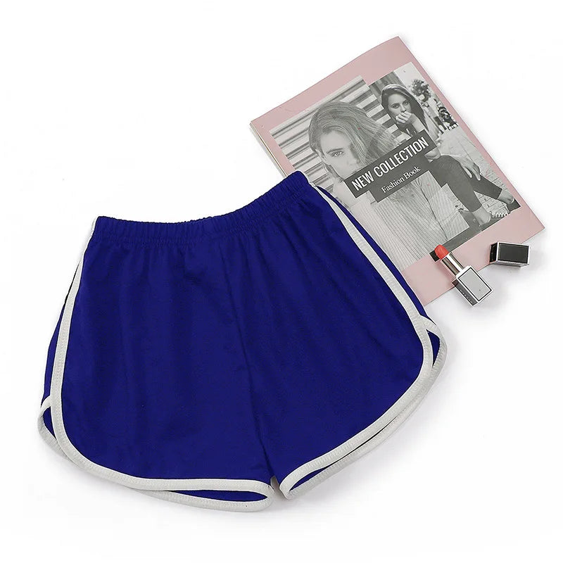 Damen Yoga Shorts Sommer Oberbekleidung mittelhohe Freizeithose lockere gerade Hose Damen stilvolle dünne atmungsaktive weite Bein Gym Shorts