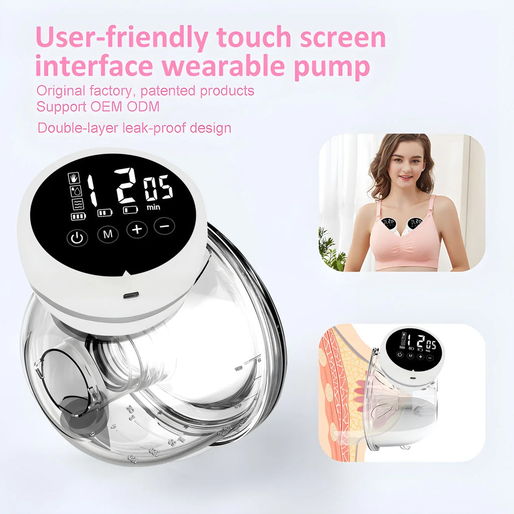 Tire-lait électrique automatique portable USB pour le recueil du lait maternel