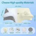 Neues 2-in-1 Ergonomisches Memory Foam Kissen, Hilfe bei Schlaf, Nackenschutz, zervikales orthopädisches Reise-Nackenkissen zum Schlafen für Zuhause
