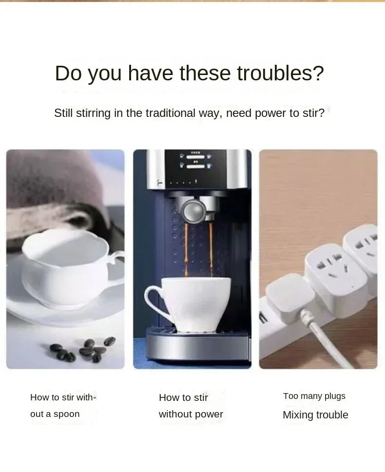 Elektrischer selbstrührender Kaffeebecher 380ML USB wiederaufladbar