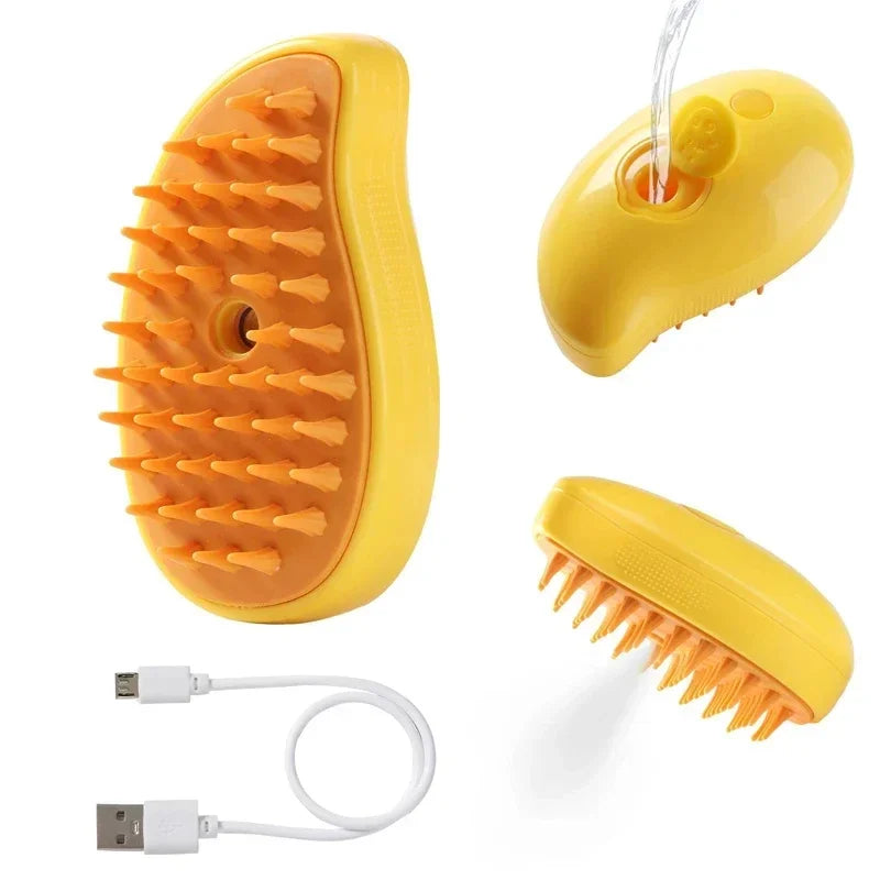 Dampf-Fellbürste – 3-in-1 Tierhaarentferner & Massagekamm
