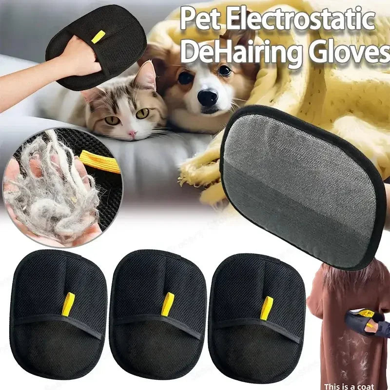 Deshedding Glove For Dogs Cats Rabbits Pet Hair Remover Mitt