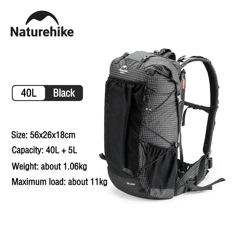 Naturehike wasserdichter Bergrucksack mit Regenschutz zum Wandern