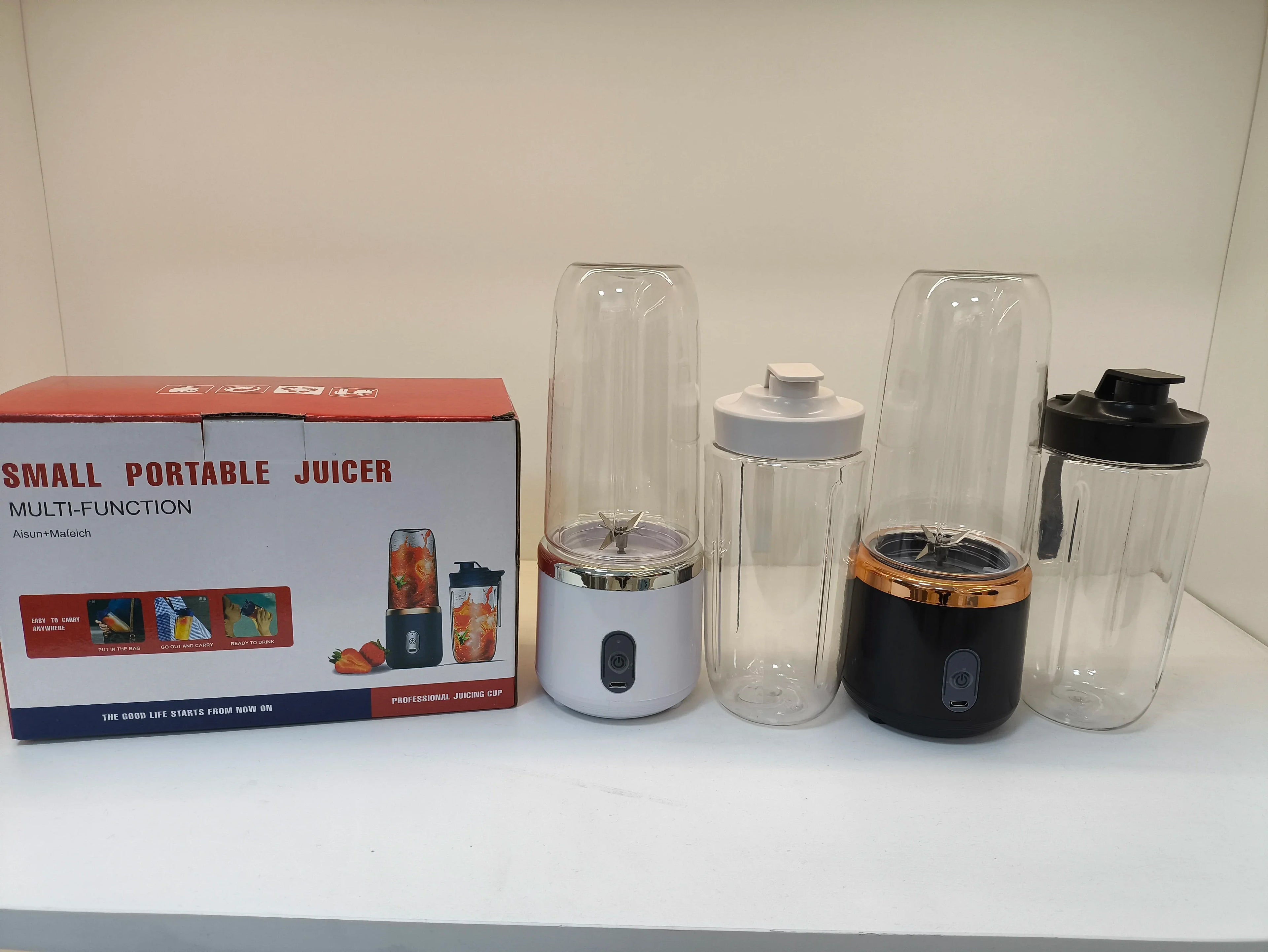 6 Farben 400ml Tragbarer USB Mixer Elektrischer Reise-Entsafterbecher für Smoothies Milchshakes Küchen-Mini-Mixer-Werkzeug