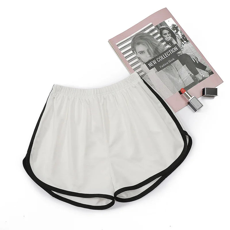 Damen Yoga Shorts Sommer Oberbekleidung mittelhohe Freizeithose lockere gerade Hose Damen stilvolle dünne atmungsaktive weite Bein Gym Shorts