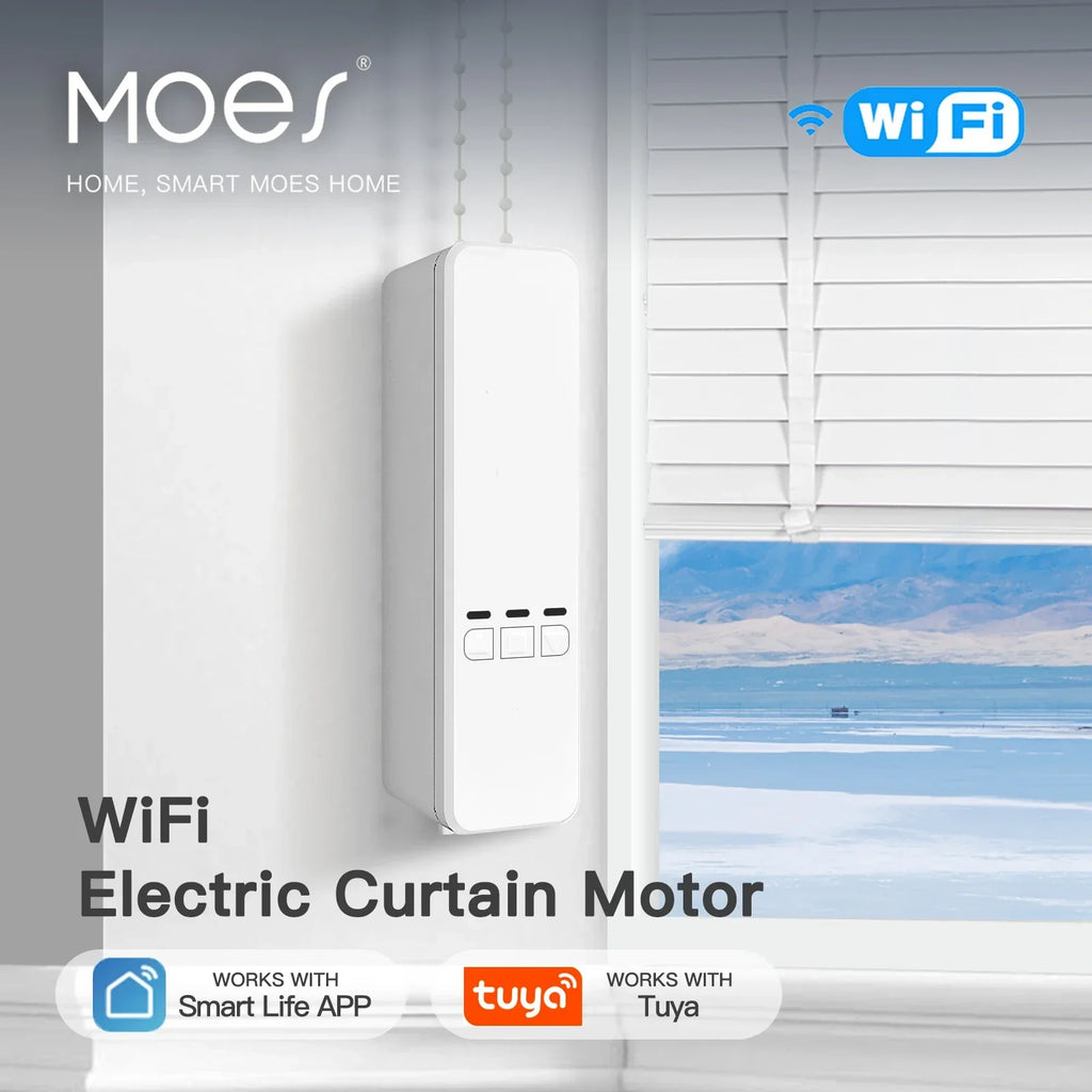 MOES Tuya WiFi Smart Motor Roller Blind Shade Kit Remote